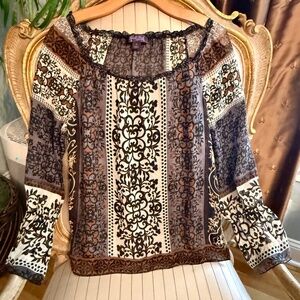 SEXY SHEER BLOUSE! Wear with a tank underneath—or don’t!